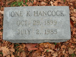 Etta Ione <I>Koontz</I> Hancock 
