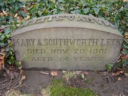 Mary Ann <I>Southworth</I> Leek 