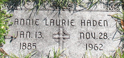 Annie Laurie <I>Matthews</I> Haden 