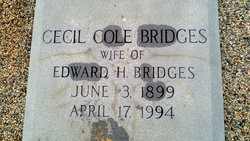 Janie Cecil <I>Cole</I> Bridges 