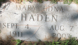 Mary Edna Haden 