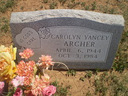 Carolyn Kay <I>Yancey</I> Archer 