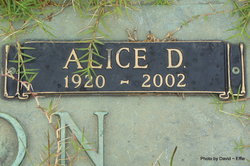 Alice D Bryson 