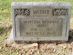 Georgia Ernestine <I>Griswood</I> Jones 