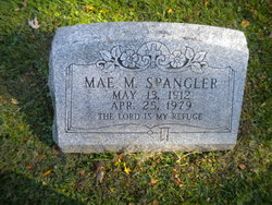 Mae M <I>Hallberg</I> Spangler 