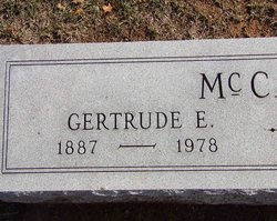 Gertrude Elizabeth <I>Rhoades</I> McCall 