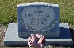 Lottie Jane <I>Hardee</I> Lee 