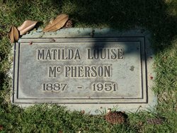Matilda Louise <I>Zilch</I> McPherson 