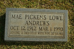 Ola Mae <I>Pickens</I> Andrews 