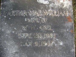 Martha Mae <I>Williams</I> Abel 