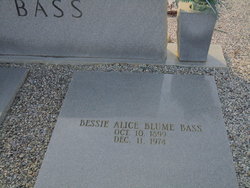 Bessie Alice <I>Blume</I> Bass 
