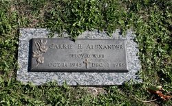 Carrie B Alexander 