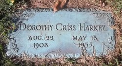 Mrs Dorothy Corrine <I>Criss</I> Harkey 