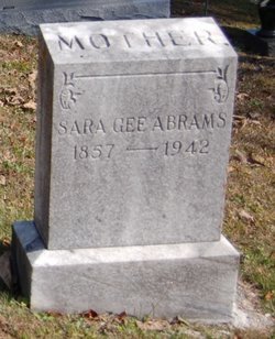 Sara Elizabeth <I>Gee</I> Abrams 
