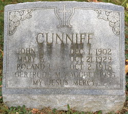 John J Cunniff 