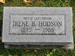 Irene B <I>Behymer</I> Hodson 