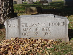 Alice <I>Williamson</I> Hooker 