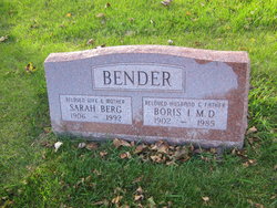 Sarah <I>Berg</I> Bender 