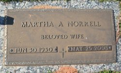 Martha Evangeline <I>Abbott</I> Norrell 