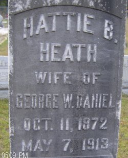 Hattie B. <I>Heath</I> Daniel 