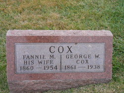 Francis M. “Fannie” <I>Cain</I> Cox 