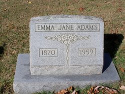 Emma Jane <I>Jones</I> Adams 