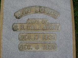 Ann <I>Jones</I> Callaway 