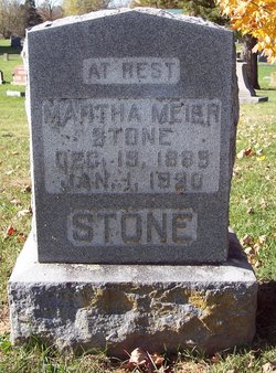 Martha <I>Meier</I> Stone 