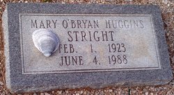 Mary O'Bryan <I>Huggins</I> Stright 