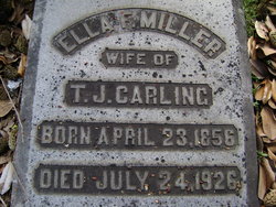 Ella F. <I>Miller</I> Carling 