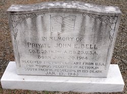 Pvt John Edward Bell 