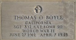 Sgt Thomas O Boyle 