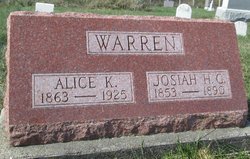 Alice Katherine <I>Zugg</I> Warren 