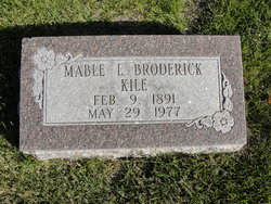 Mabel L <I>Broderick</I> Kile 
