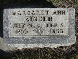 Margaret Ann <I>Blankenship</I> Kinder 