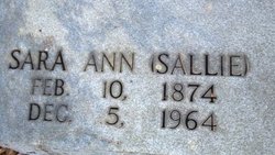 Sara Ann “Sallie” <I>Kilpatrick</I> DeHart 