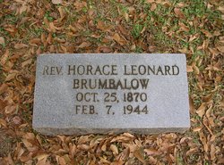 Rev Horace Leonard Brumbalow 