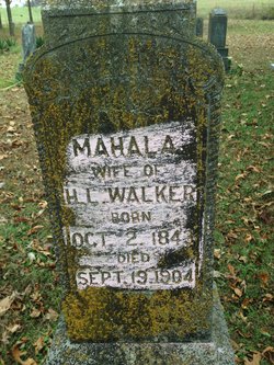 Mahala F. <I>Browning</I> Walker 