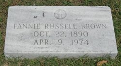Fannie Russell <I>Bunch</I> Brown 