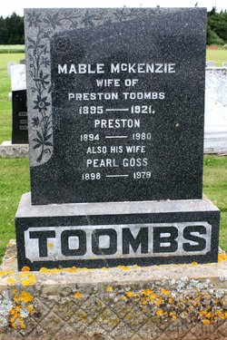Mabel <I>MacKenzie</I> Toombs 