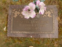 Rosetta <I>Love</I> Barr 