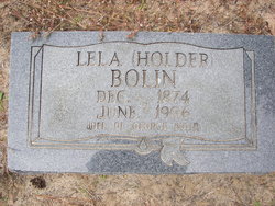 Lela <I>Holder</I> Bolin 