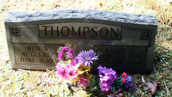 Emma S <I>Nunn</I> Thompson 
