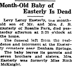 Levy Leroy Easterly 