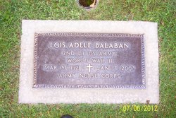 Lois Adele <I>Marsh</I> Balaban 