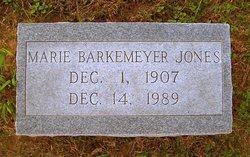 Marie Augusta Fredricka <I>Barkemeyer</I> Jones 