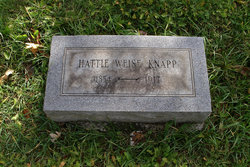 Harriet R “Hattie” <I>Weise</I> Knapp 