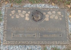 Sarah Frances <I>Anderson</I> Russell 