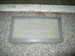 Mary Eliza <I>Evans</I> Cannington 