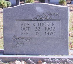 Ada K <I>Cox</I> Tucker 